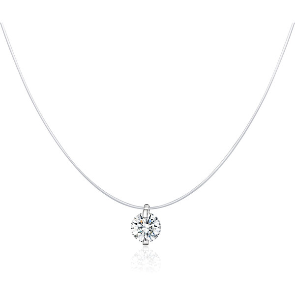 Emporial náhrdelník Minimalistický číry zirkón 45114437