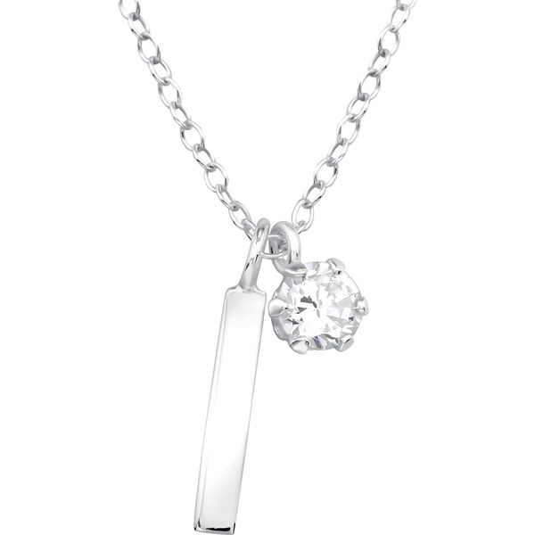 Glory strieborný náhrdelník Kate S1085 15873585