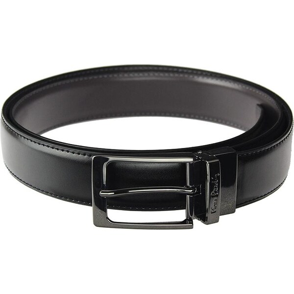 Oblekový obojstranný opasok Pierre Cardin BLACK-BROWN 15650323