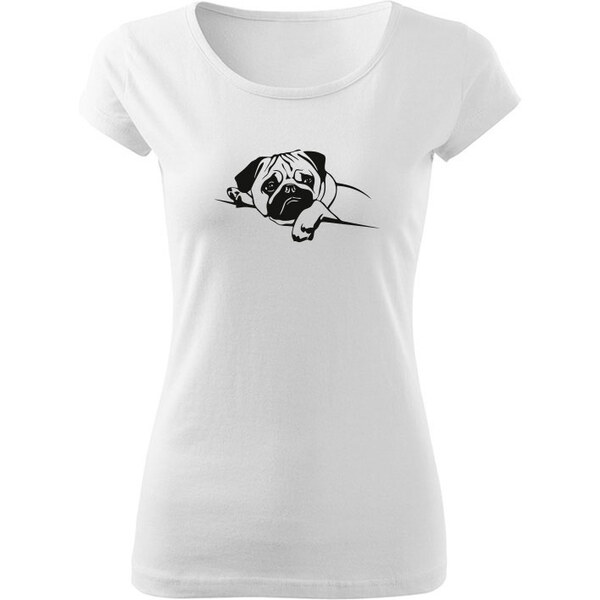 T-ričko Mops dámske tričko 15914173