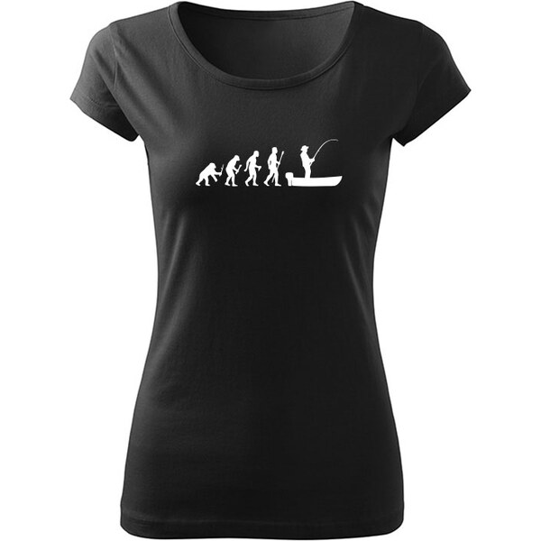 T-ričko Rybolov Evolúcia dámske tričko 15915654