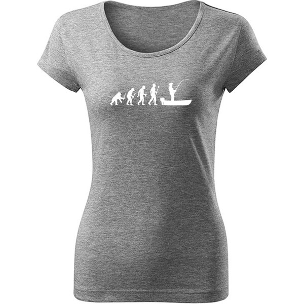 T-ričko Rybolov Evolúcia dámske tričko 15915652
