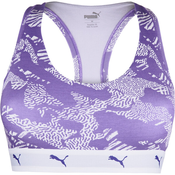 PUMA - Iconic Racerback purple športová podprsenka 15933634