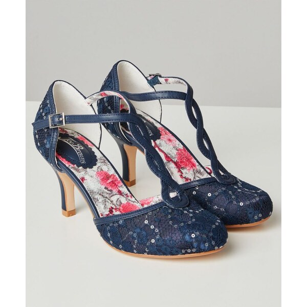 Joe Browns Modré topánky s čipkou 16002516