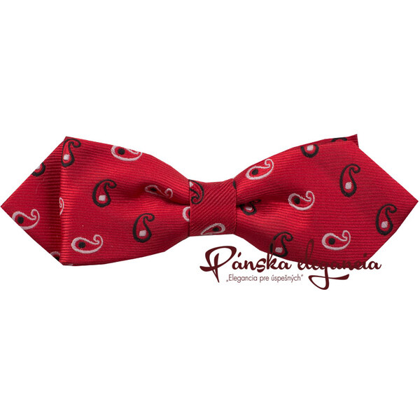 10524-88 Červený motýlik s vreckovkou do saka. 1981826