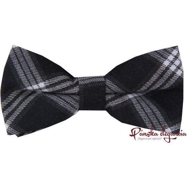 10525-49 Flanelový károvaný motýlik s vreckovkou do saka. 1983593