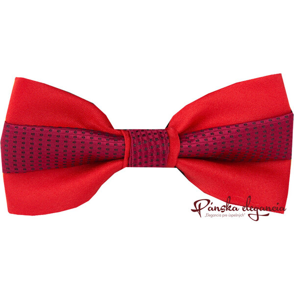 10525-56 Červený motýlik s bordovým vzorom 1983599