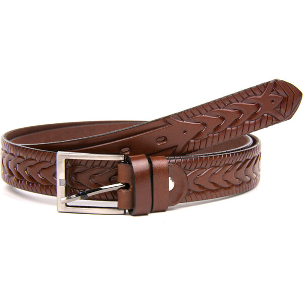 Oblekový opasok v hnedom prevedení. 43375385