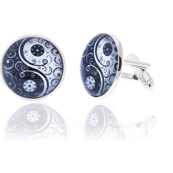 Di Selentino Manžetové gombíky BLACK AND WHITE 11566083