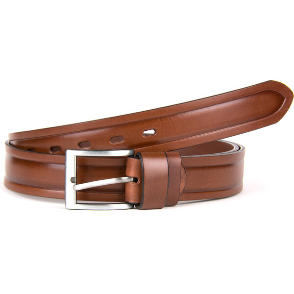 M&M Oblekový opasok hnedej farby 60536620