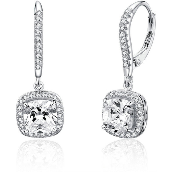 Ligot Strieborné visiace náušnice so zirkónom 47739634