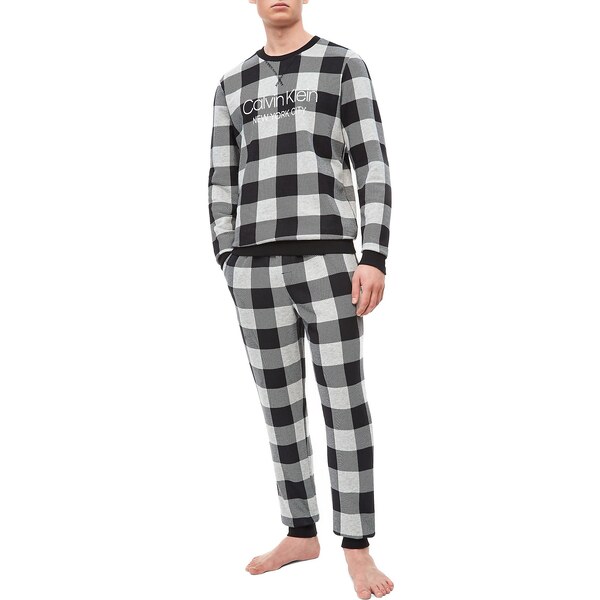 Pánska mikina NM1725E-2ZJ čiernošedá - Calvin Klein 17078614