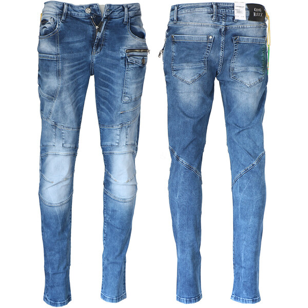 CIPO & BAXX nohavice pánske CD577 L:34 slim fit jeans džínsy 21937831