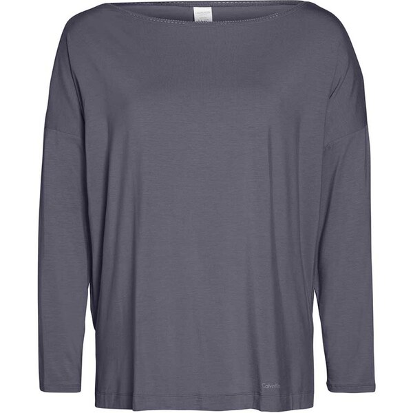 Dámske tričko na spanie QS6264E-CDQ šedá - Calvin Klein 17085663