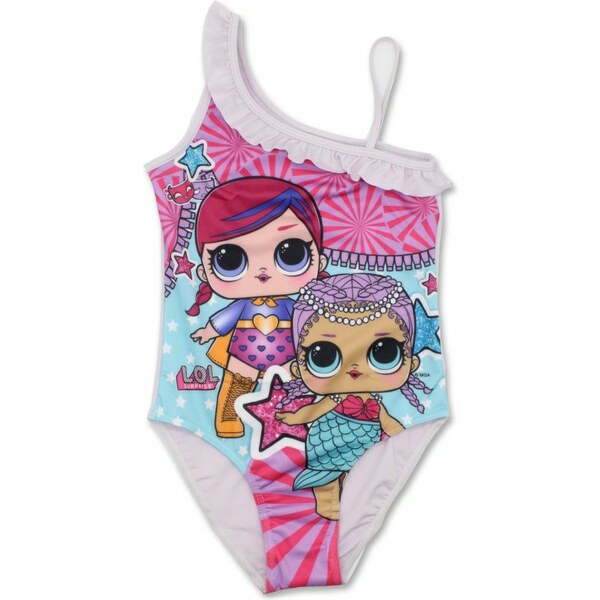 Setino Dievčenské jednodielne plavky L.O.L. Surprise - biele 16208281