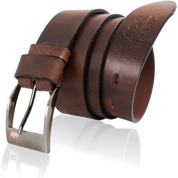 Bearil Moderný pánsky hnedý opasok Belfort C 10617806