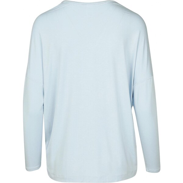 Dámske tričko na spanie QS6409E-GR4 modrá - Calvin Klein 17087175