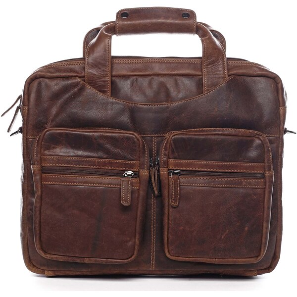 Pánska kožená taška hnedá - Greenwood Experes hnedá 60957250