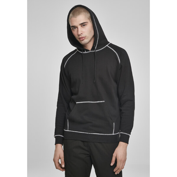 Urban Classics Contrasting Stitching Hoody Black 50653018