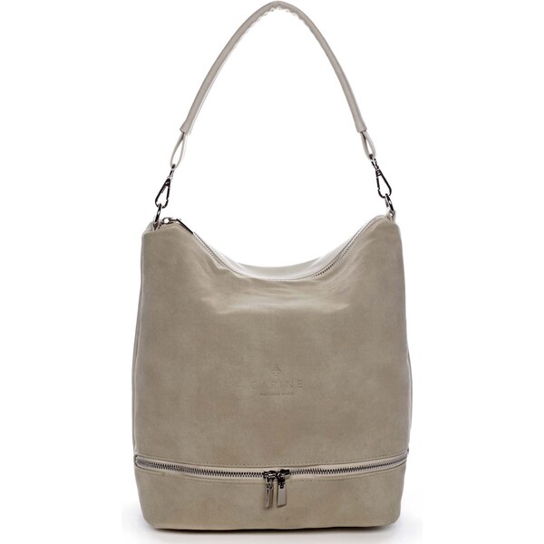 Dámska kabelka cez rameno béžová/semiš - Carine Ennio béžová 51498035