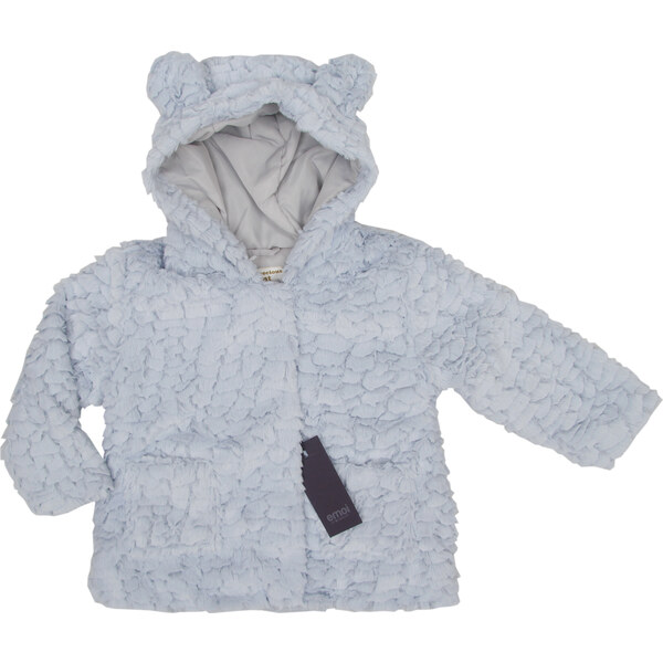 Emoi dievčenská modrá teplá bunda s kapucňou 16470360