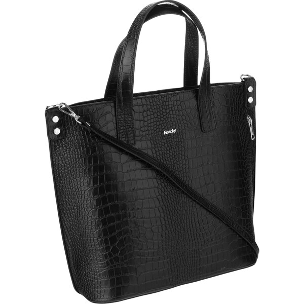 ROVICKY ALIGATOR shopper kabelka - čierna TWR-77 16470250