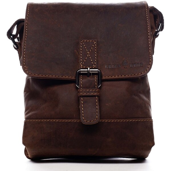 Pánska kožená taška hnedá - Greenwood Ixerado hnedá 58493711