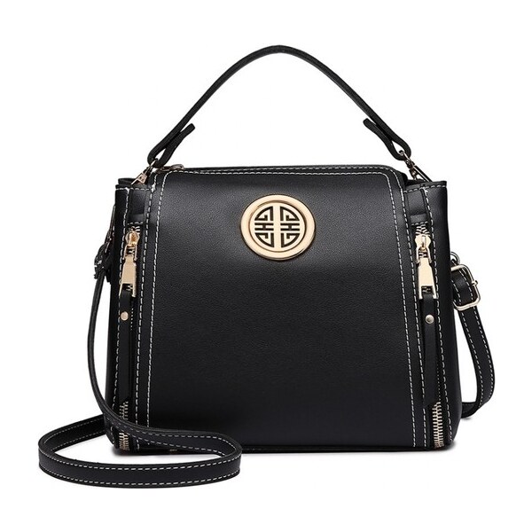 Miss Lulu Kabelka - Arcadia, eko kožená s doplnkami, čierna 9151107