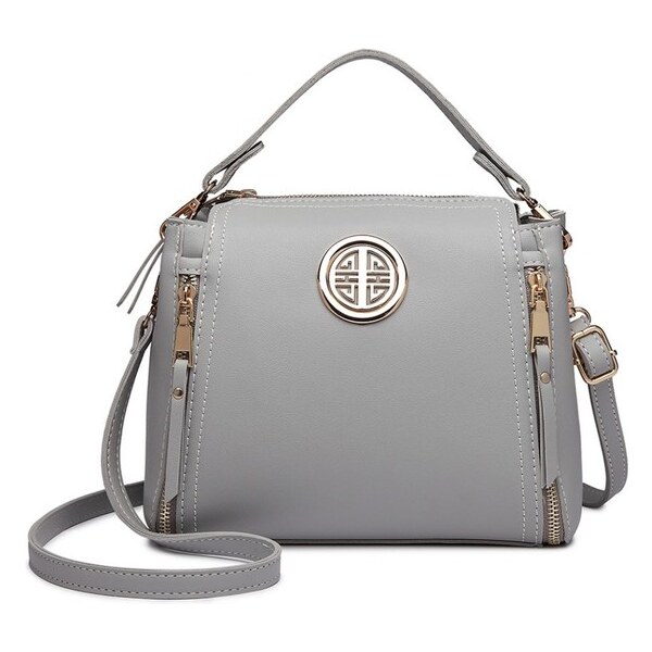Miss Lulu Kabelka - Arcadia, eko kožená s doplnkami, sivá 9151108