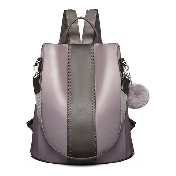 Miss Lulu Batoh - elegantný cez rameno s pompom príveskom, sivý 16547719