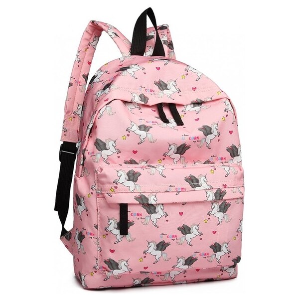 Miss Lulu Ruksak - unicorn dievčenský látkový, ružový 32158156