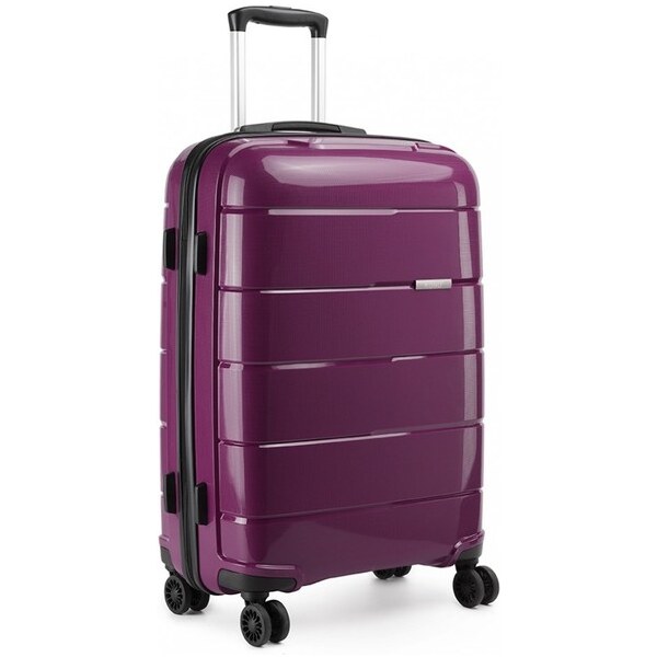 Kufor - cestovný KONO unisex PP lesklý stredný, fialový 16555592