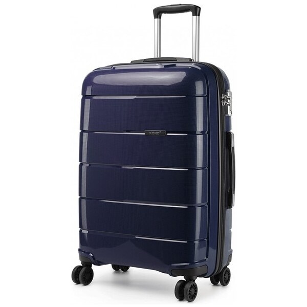 Kufor - cestovný KONO unisex PP lesklý malý, tmavomodrý 16555589
