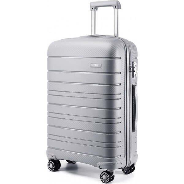 Kufor - KONO malý matný so zámkom, sivý 16555661