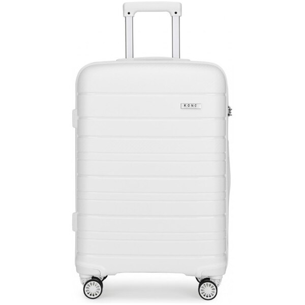 Kufor - KONO stredný matný so zámkom, biely 16555672