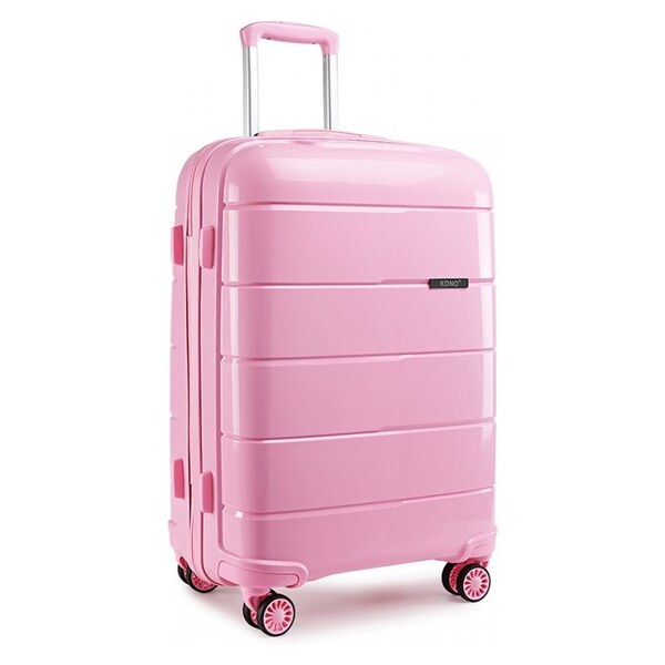 Kufor - cestovný KONO unisex PP lesklý malý, ružový 16555686