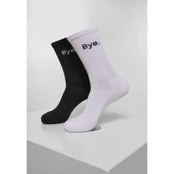 Mister Tee HI - Bye Socks Short 2-Pack Black/White 50605196