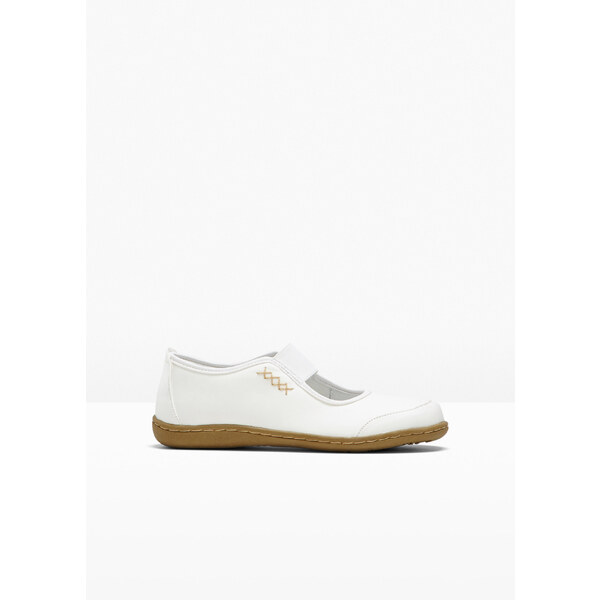 bonprix Baleríny Mary Janes, farba biela 44733488