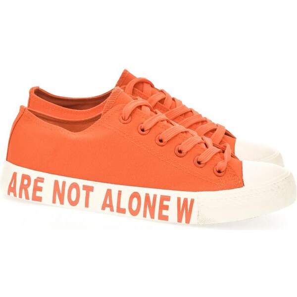 YES SMILE Dámske oranžové tenisky ALONE 16773028