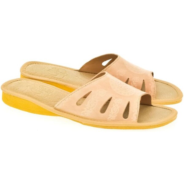 JOHN-C Dámske béžové papuče OLA 16773202