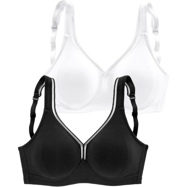 PETITE FLEUR Podprsenka čierna / biela 54220750