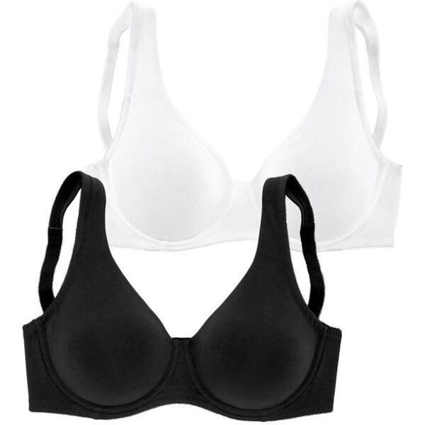 PETITE FLEUR Zmenšujúca podprsenka čierna / biela 31072375