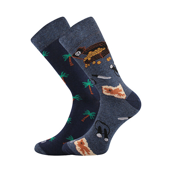 DOBLE farebné ponožky Lonka - POKLAD 32622814