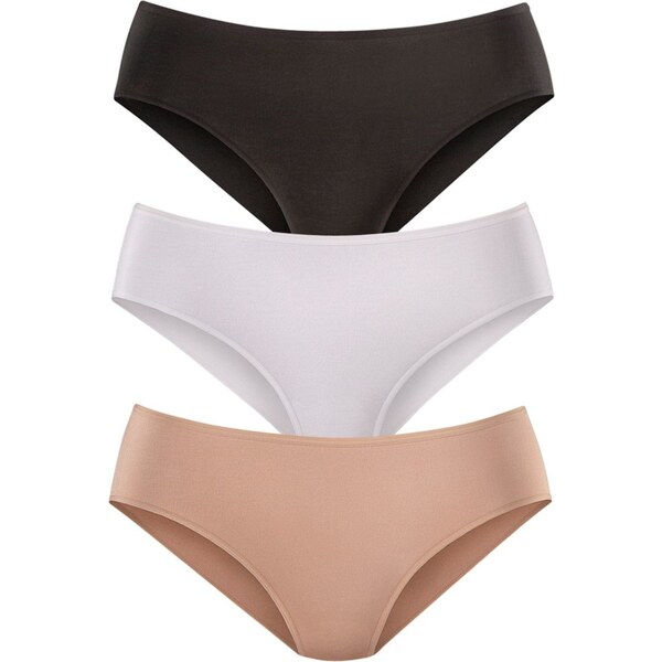 LASCANA Nohavičky béžová / čierna / biela 20518346