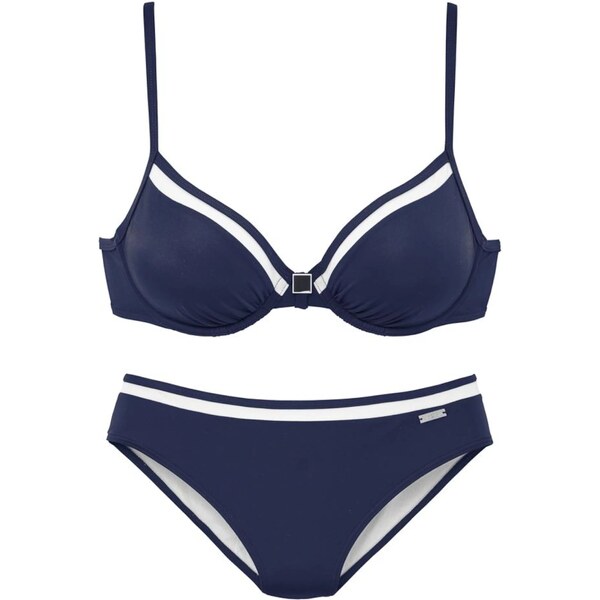 LASCANA Bikiny námornícka modrá / biela 54220992