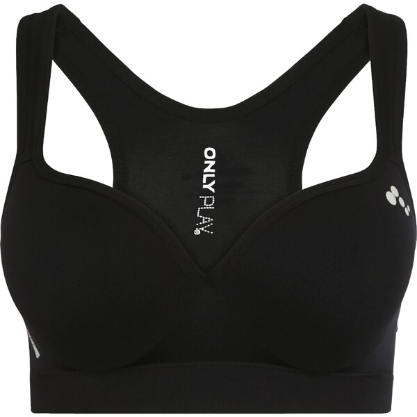 ONLY PLAY Športová podprsenka ONPMartine-2 sivá / čierna / biela 11997004