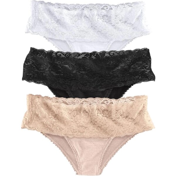 VIVANCE Nohavičky šampanské / čierna / biela 20518368