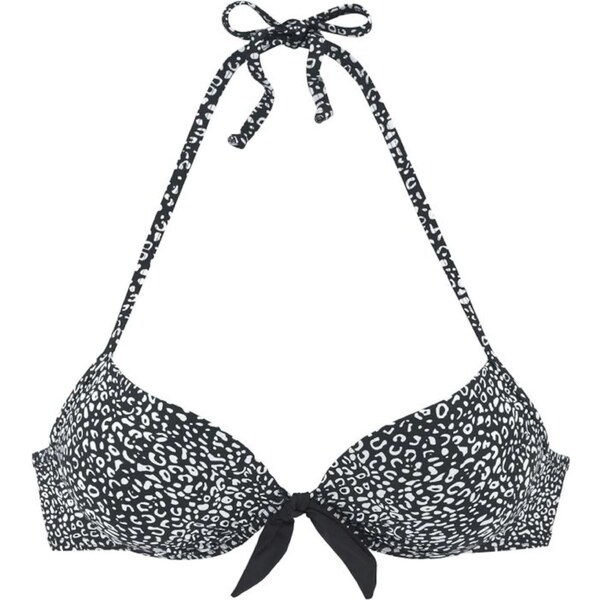 LASCANA Bikinový top Leo čierna 63198395