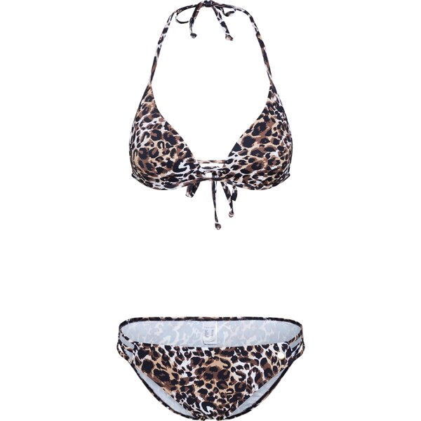 LASCANA Bikiny nebielená / hnedá / čierna 30619132