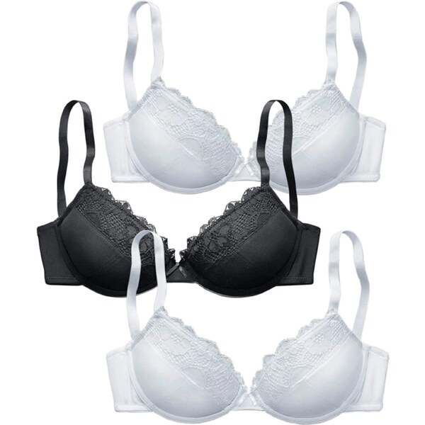 PETITE FLEUR Podprsenka čierna / biela 54221211